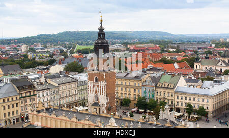 Panno Hall sulla piazza del mercato di Cracovia, in Polonia. Foto Stock