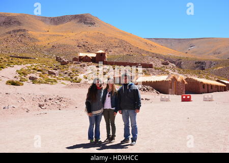 Paesaggio nel deserto di Atacama Cile Foto Stock