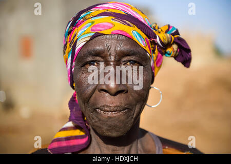La vita rurale in un villaggio Gourmatche, Burkina Faso Foto Stock