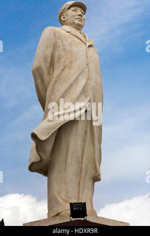 Il presidente Mao statua, Zhongwei, Ningxia, Cina Foto Stock