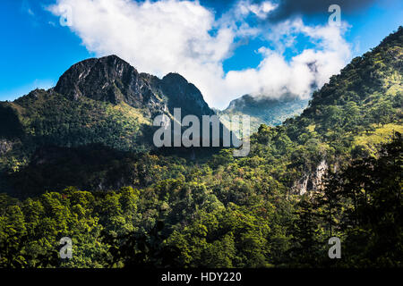 Le montagne in Highland,Thailandia Foto Stock