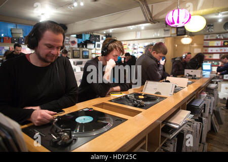 "Phonica', vinil archivi record, Polonia st, Soho, London, England, Regno Unito Foto Stock