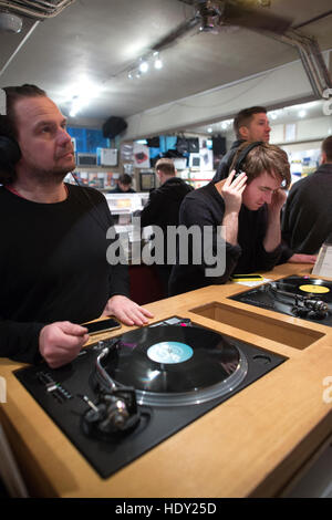 "Phonica', vinil archivi record, Polonia st, Soho, London, England, Regno Unito Foto Stock