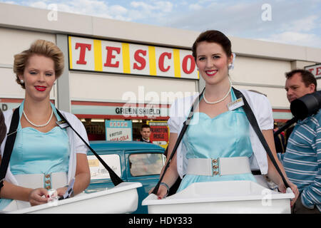 Tesco Pop-up Store Goodwood Foto Stock