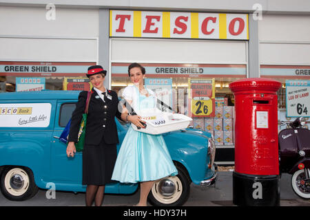 Tesco Pop-up Store Goodwood Foto Stock