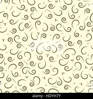 Swirly astratto modello senza soluzione di continuità con l'arabo islamico i dettagli di calligrafia. Per la stampa tessile e cartario. Illustrazione Vettoriale Illustrazione Vettoriale