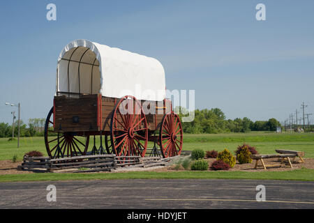 Il più grande carro coperto nel mondo a Lincoln Parkway, Lincoln, Logan County, Illinois, Stati Uniti d'America. Foto Stock