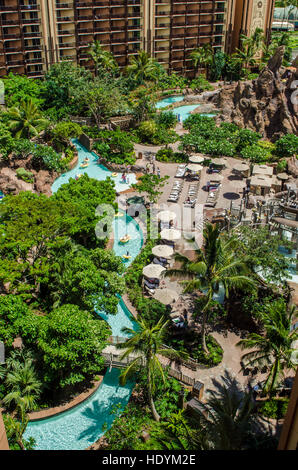 Disney's Aulani Resort & Spa in Ko Olina, Oahu, Hawaii. Foto Stock