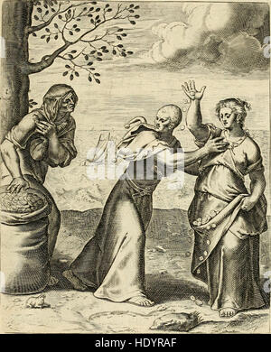 Morale Theatro de la vida humana, en cien emblemas; con el Enchiridion de Epicteto; y La tabla de Cebes, philosofo platonico (1733) Foto Stock