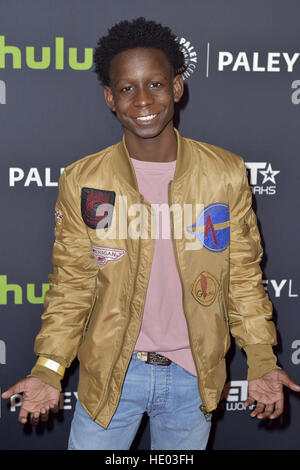 Beverly Hills, Stati Uniti d'America. Xiv Dic, 2016. Tyler Williams a Premiere della puntata TV miniserie "l'edizione nuova storia' a Paley Centre for Media. Beverly Hills, 14.12.2016 | Verwendung weltweit/picture alliance © dpa/Alamy Live News Foto Stock