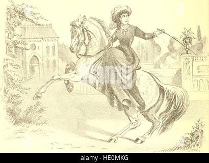 Mano-libro di equitazione e le abitudini e le malattie del cavallo e altri animali (1885) Foto Stock