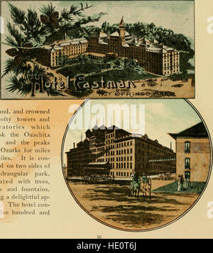 Hot Springs, Arkansas; i suoi alberghi, bagni, resorts e bellissimi paesaggi (1892) Foto Stock