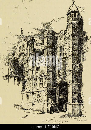 La storia di Hampton Court Palace in Tudor times (1885) Foto Stock