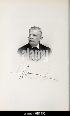 "Uomini prominenti e progressisti dello Stato di New York" (1900) è un'opera enciclopedica che mette in evidenza figure influenti nella storia di New York. Copre una serie di individui provenienti da vari campi, descrivendo dettagliatamente i loro contributi allo stato e alla nazione durante la fine del XIX secolo. Foto Stock