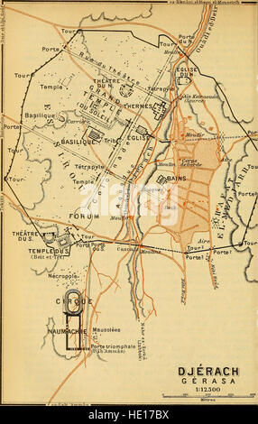 Palestina e Siria - con il capo dei percorsi attraverso la Mesopotamia e Babylonia - Manuale per i viaggiatori (1906) Foto Stock