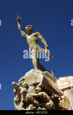 Monumento a los Héroes de la Independencia (1950), il monumento per gli eroi dell'indipendenza, Humahuaca, provincia di Jujuy Foto Stock