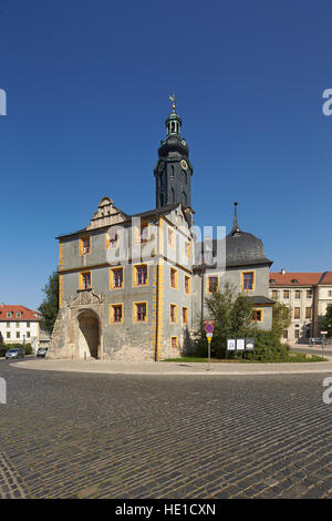 Torre di Castello, Weimar, Turingia, Germania Foto Stock