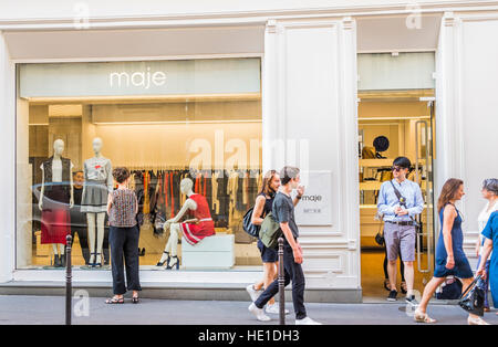 Maje store, quartiere Marais Foto Stock