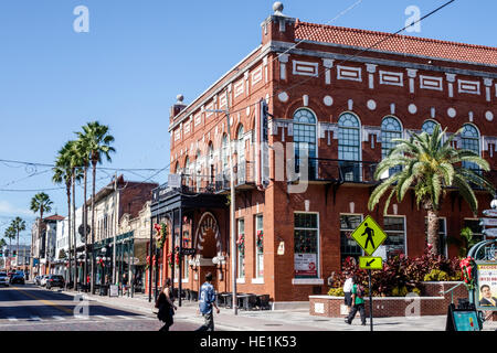 Tampa Florida, Ybor City, quartiere storico, 7th Avenue, strada, FL161129180 Foto Stock