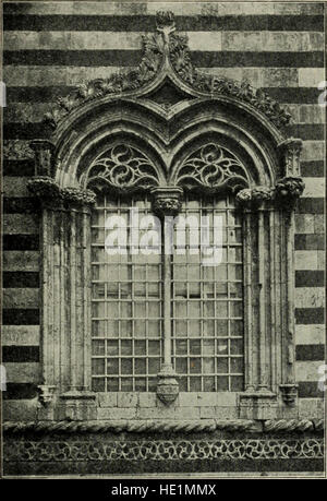 Questa opera storica, pubblicata per la prima volta nel 1901, esplora l'evoluzione dell'architettura italiana dall'epoca dell'imperatore Costantino fino al primo Rinascimento. Esso copre sviluppi architettonici chiave e figure influenti, evidenziando i cambiamenti culturali che hanno plasmato gli edifici italiani in questo periodo. Foto Stock