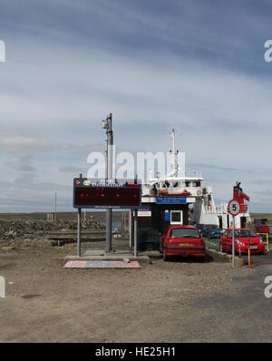 Il Belmont ferry terminal unst Shetland Scozia giugno 2014 Foto Stock