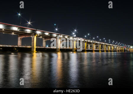 Ponte di Banpo, Seoul Foto Stock