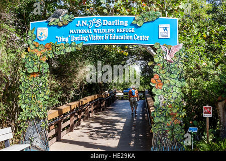 Florida Sanibel Island, J. N. J.N. JN Ding Darling National Wildlife Refuge, centro di educazione dei visitatori, FL161129231 Foto Stock