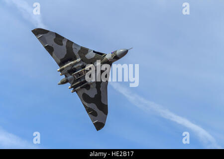 Avro Vulcan xh558 Visualizzazione della folla a Southport airshow di Foto Stock