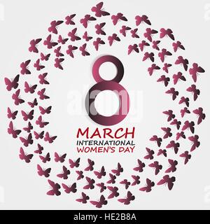 La Giornata internazionale della donna Illustrazione Vettoriale
