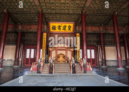 Sala della suprema armonia Città Proibita di Pechino in Cina. Foto Stock