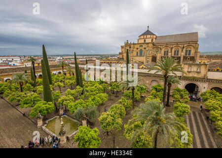 La moschea di Cordova skyline Foto Stock