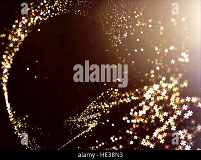 Abstract golden wave - generati digitalmente immagine Foto Stock