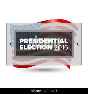 USA elezioni presidenziali poster Illustrazione Vettoriale