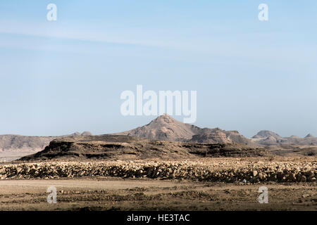 Vista del paesaggio di montagna montagne dhofar in salalah Oman Foto Stock