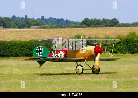 Albatross DVa presso Old Warden airfield, Foto Stock