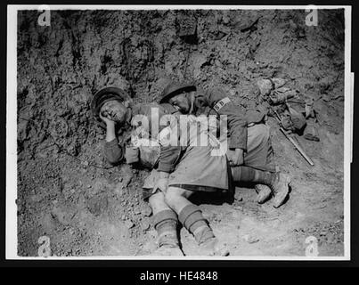 Jocks avente un meritato riposo dopo un pesante incantesimo di Foto Stock