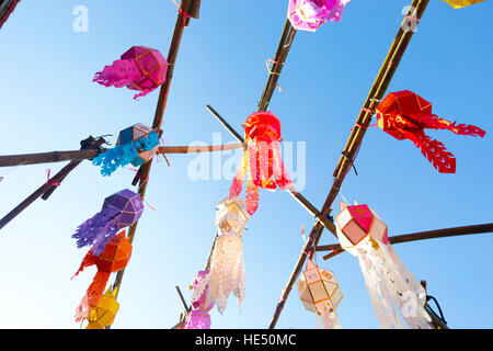 Lanterne di carta in Chiang Mai Foto Stock