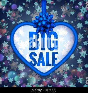 Blu brillante stella bokeh holiday sfondo. EPS 10 Illustrazione Vettoriale