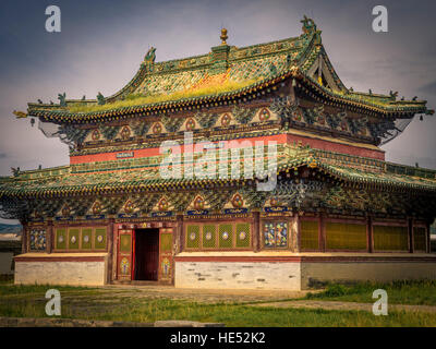 Tempio di Erdene Zuu monastero Karakorum, Kharkhorin, Övörkhangai Provincia, Mongolia Foto Stock