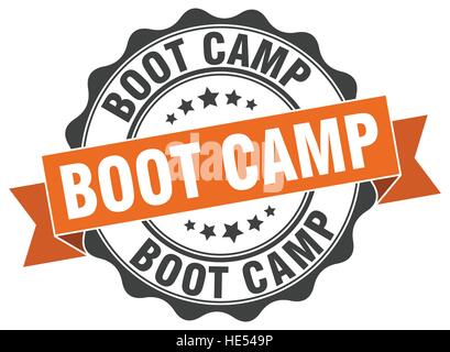 Boot camp timbro. segno. La guarnizione Illustrazione Vettoriale