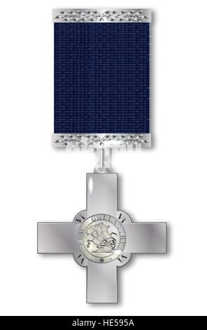 La Croce di San Giorgio medaglia per una eccezionale coraggio di entrambi i militari e civili Illustrazione Vettoriale