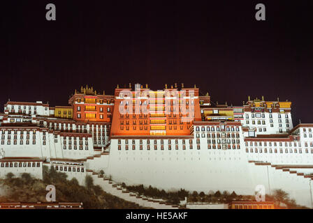 Lhasa: Potala: ex palazzo del Dalai Lama, Tibet, Cina Foto Stock