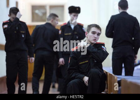Omsk, Russia. Xvi Dec, 2016. Cadetti di Omsk Cadet Corps. © Dmitry Feoktistov ha/TASS/Alamy Live News