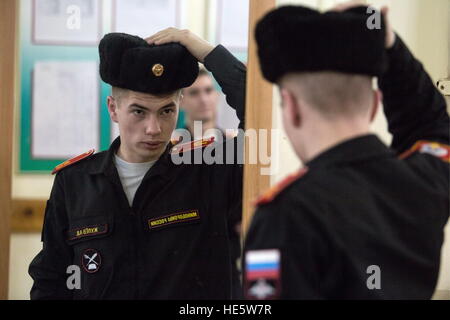 Omsk, Russia. Xvi Dec, 2016. Allievo di Omsk Cadet Corps. © Dmitry Feoktistov ha/TASS/Alamy Live News