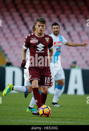 Napoli, Italia. Xviii Dicembre, 2016. Adem Ljalic durante il campionato italiano di una partita di calcio tra SSC Napoli e Torino alla stadio San Paolo di Napoli Italia, Dicembre 18, 2016 © agnfoto/Alamy Live News Foto Stock