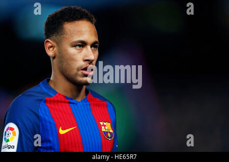 Barcellona, Spagna. Xviii Dicembre, 2016. Neymar (Barcellona) Calcio/Calcetto : Spagnolo Primera Division "Liga Santander' match tra FC Barcelona 4-1 RCD Espanyol Camp Nou stadium di Barcellona, Spagna. © D .Nakashima/AFLO/Alamy Live News Foto Stock