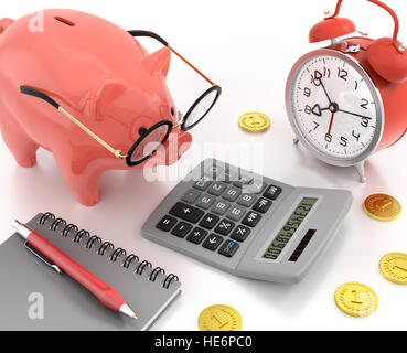 Salvadanaio Accounting Foto Stock