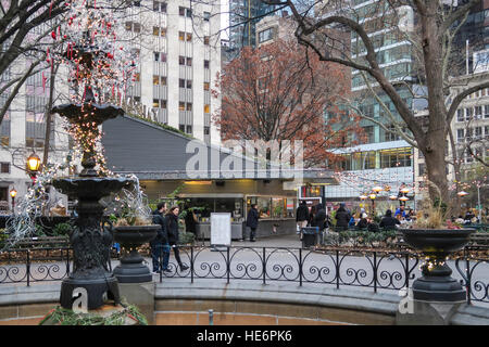 Stagione di vacanze in Madison Square Park di New York City, Stati Uniti d'America Foto Stock