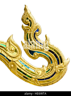Stile tradizionale Thai pattern su sfondo bianco Foto Stock