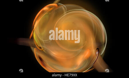 Rosso fiamma cerchi sfondo astratto Foto Stock